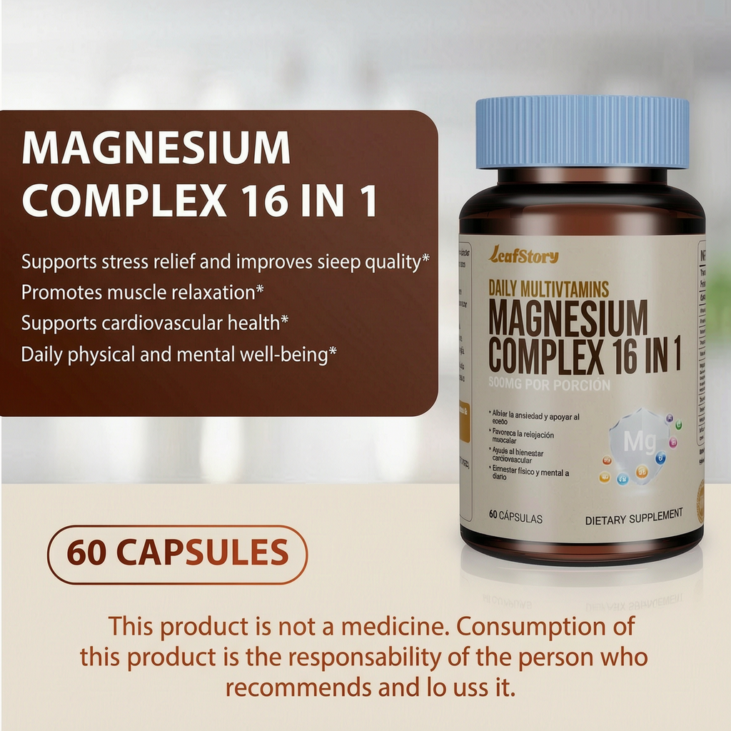 Magnesium Complex with Magnesium Glycinate Citrate | 1 Pack