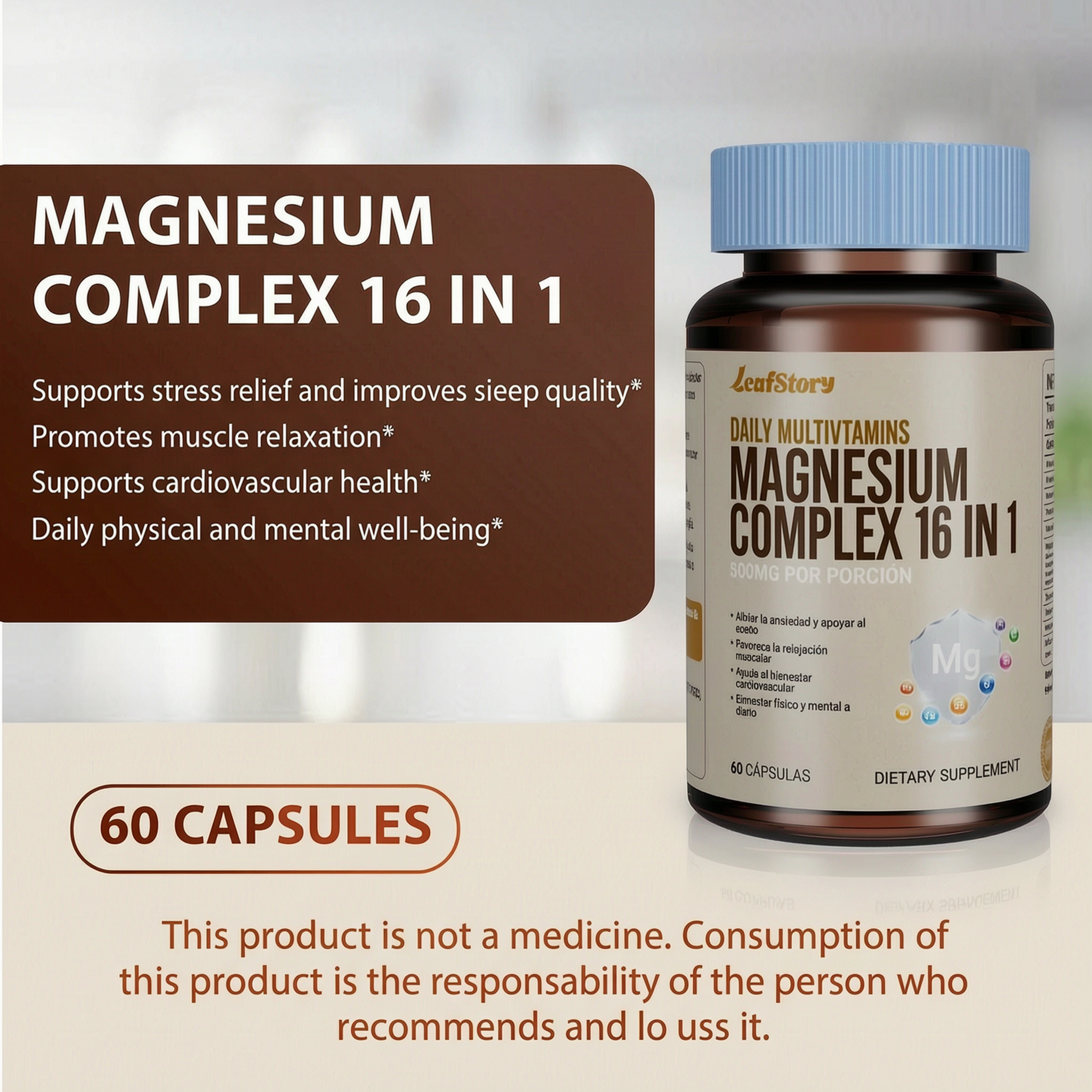 Magnesium Complex with Magnesium Glycinate Citrate | 1 Pack