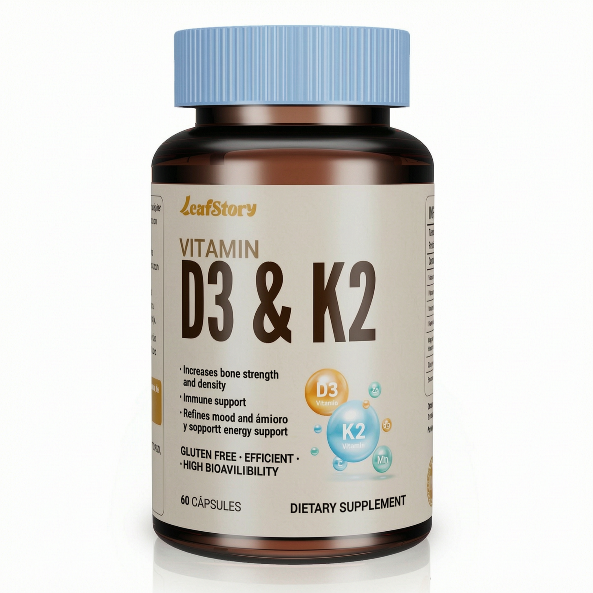 Vitamin D3 10000 iu & K2 as MK-7 120 mcg | 60 Count