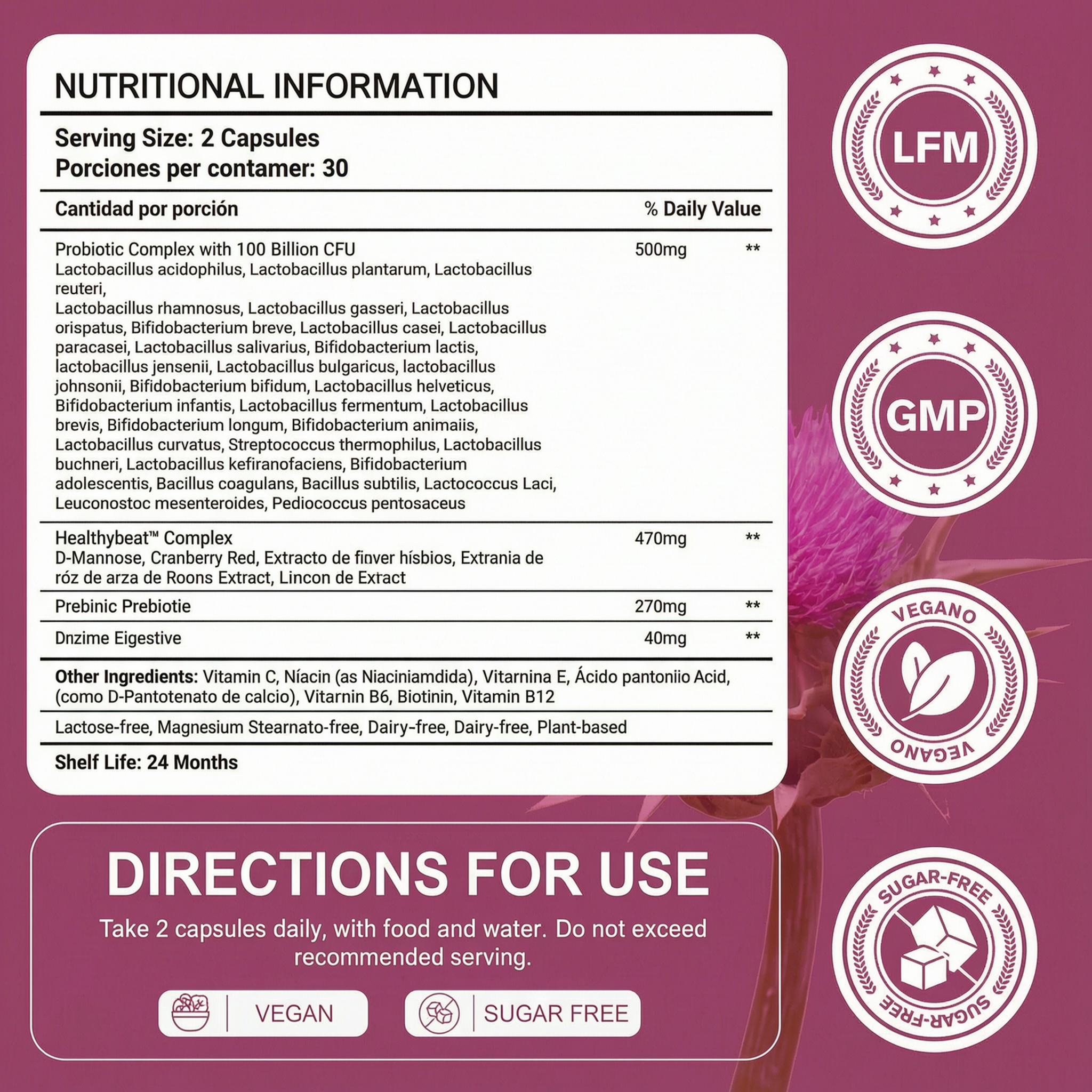 Probiotics for Women | 180 Count