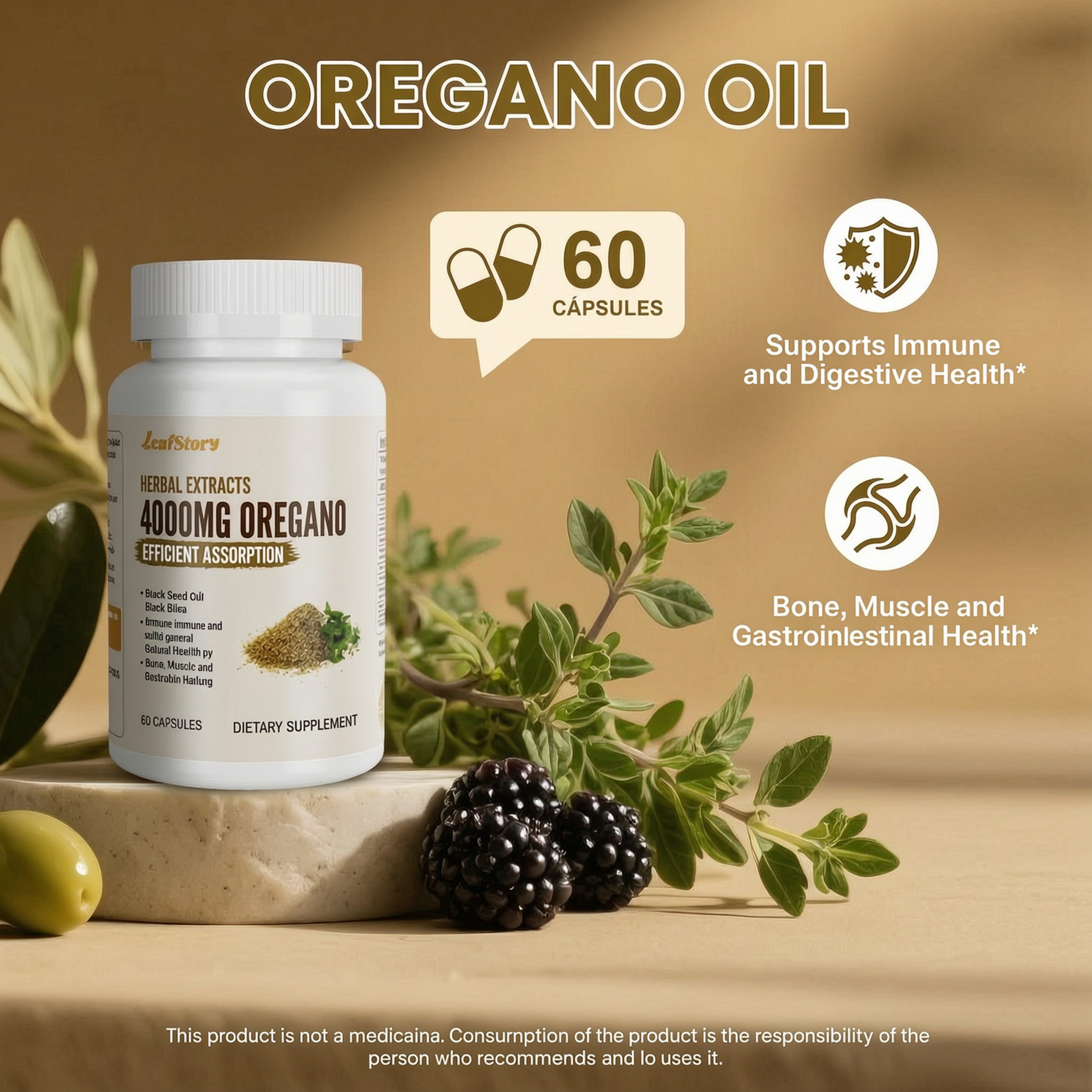 Oregano Oil Capsules 11-in-1 Blend | 60 Count