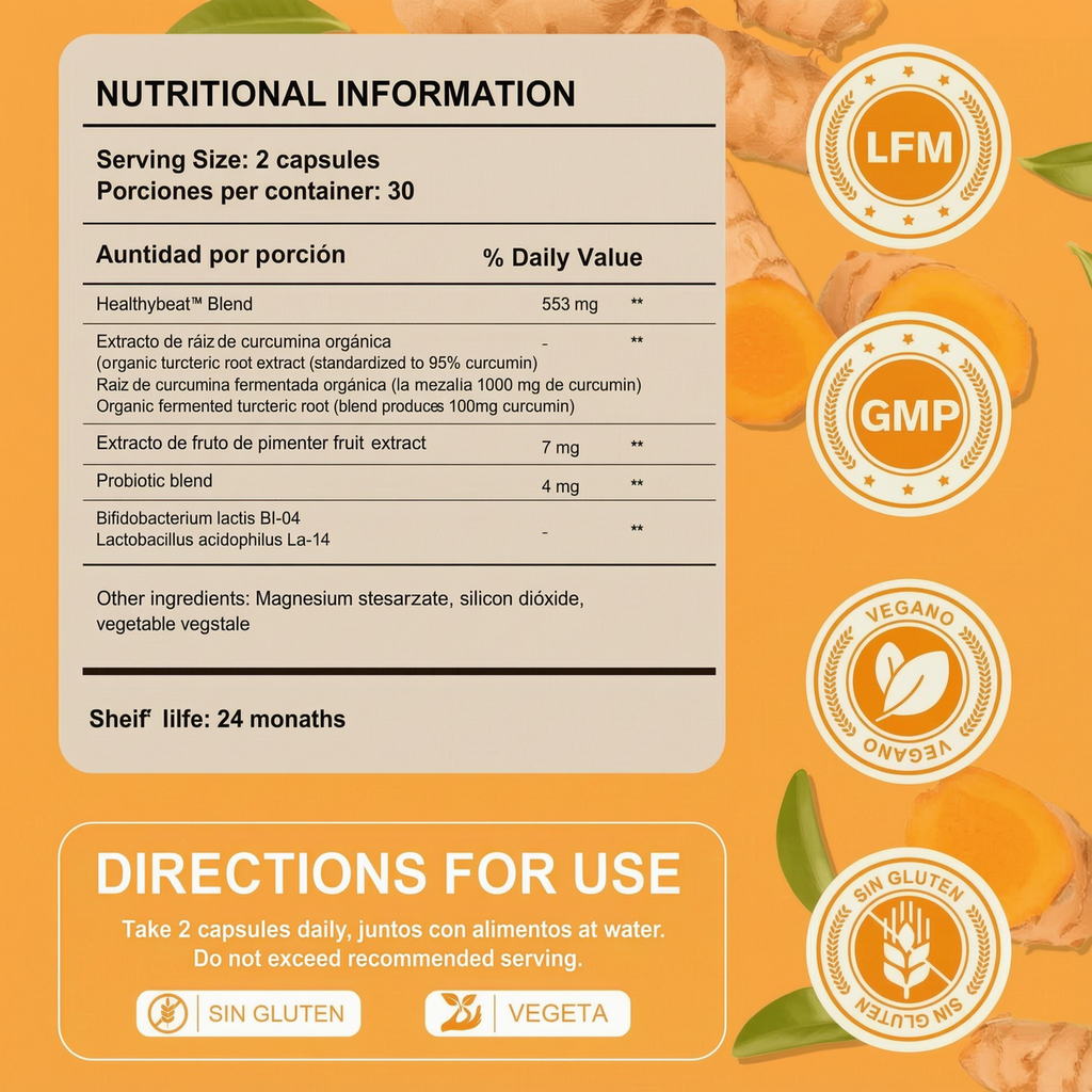 Turmeric Inflammatory Response 60 Tablets-100mg Curcumin | 60 Count