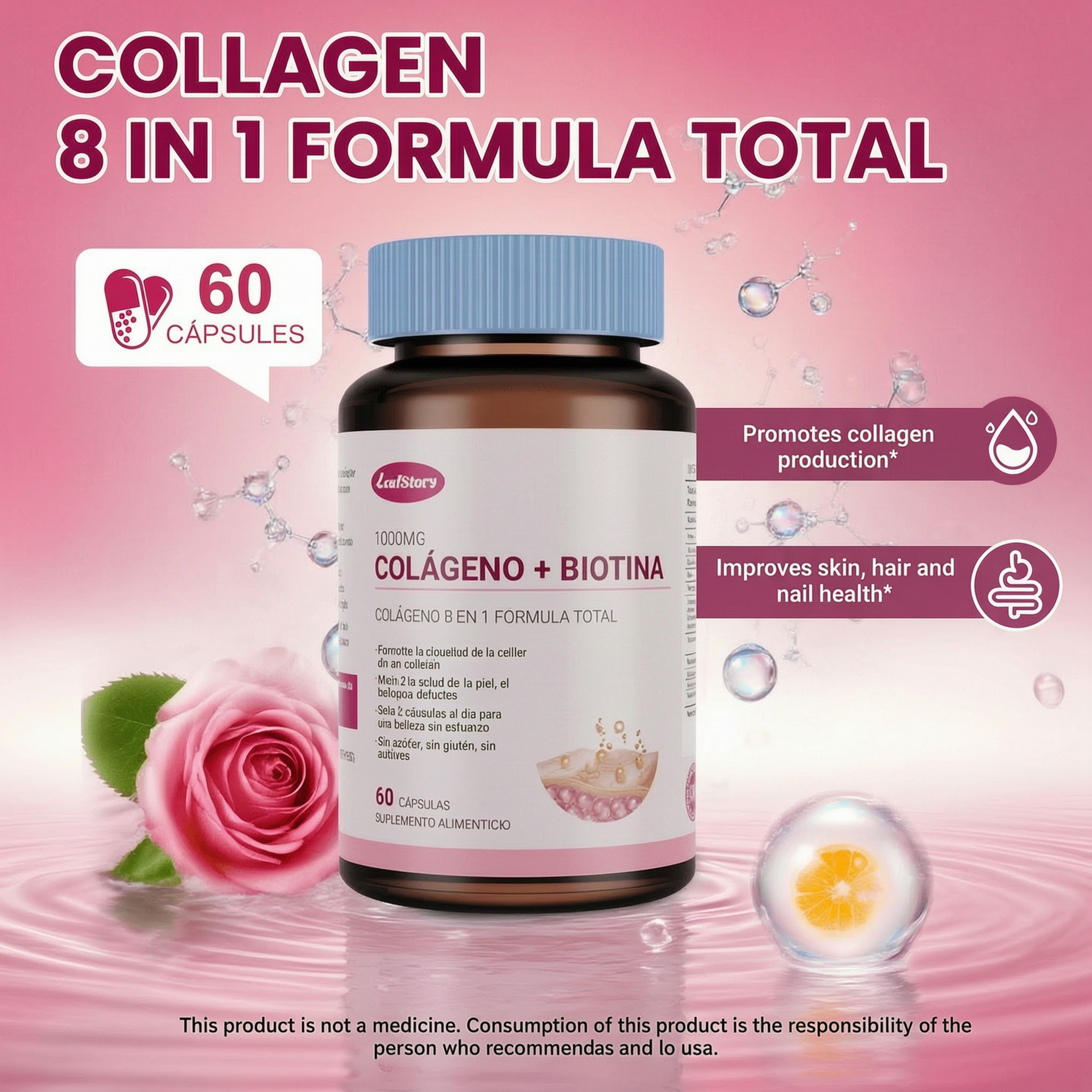 Collagen Pills for Women & Men, 60 Capsules
