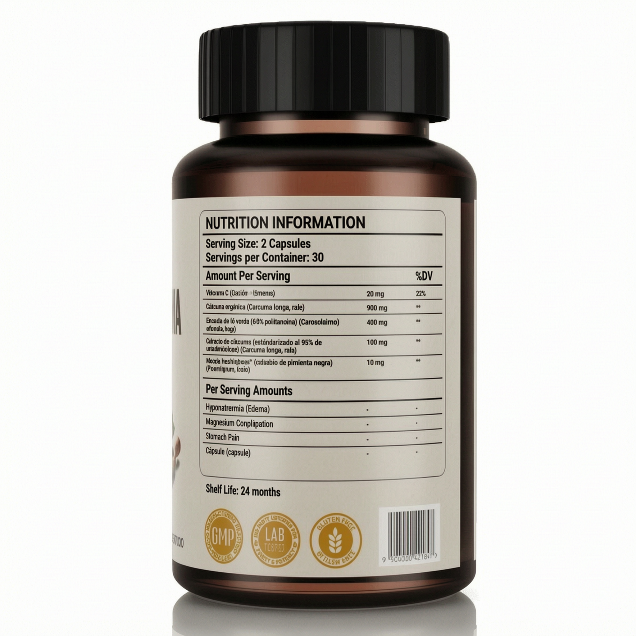 Turmeric Curcumin Supplement | 60 Count