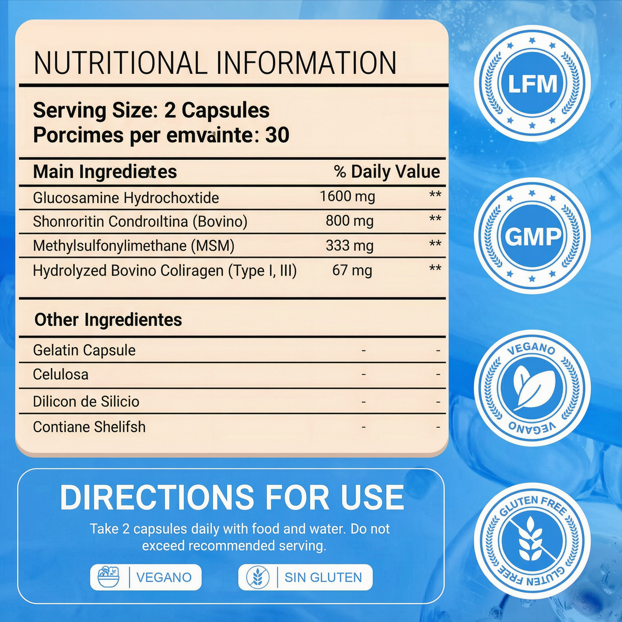Chondrottin Collagen | 60 Count