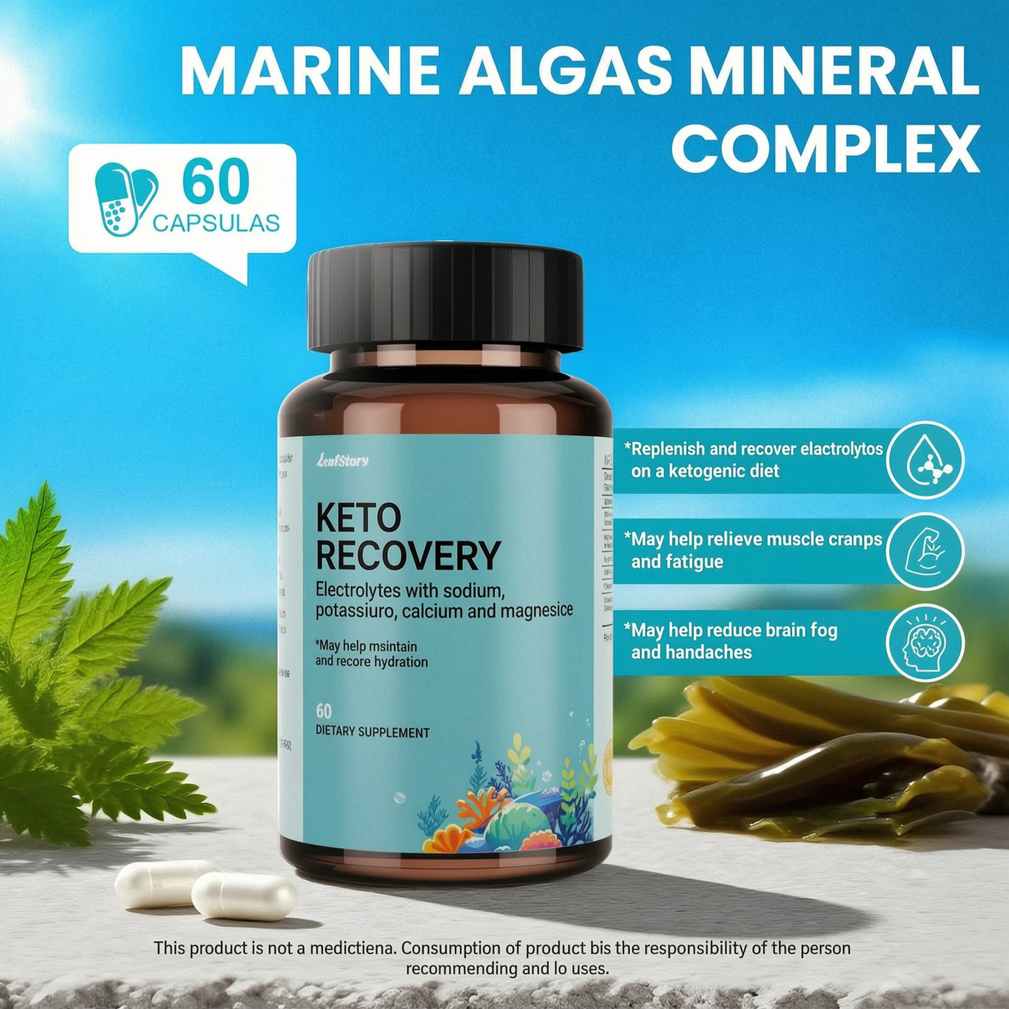 Vitamin Bounty Recover On Keto Electrolytes | 60 Capsules