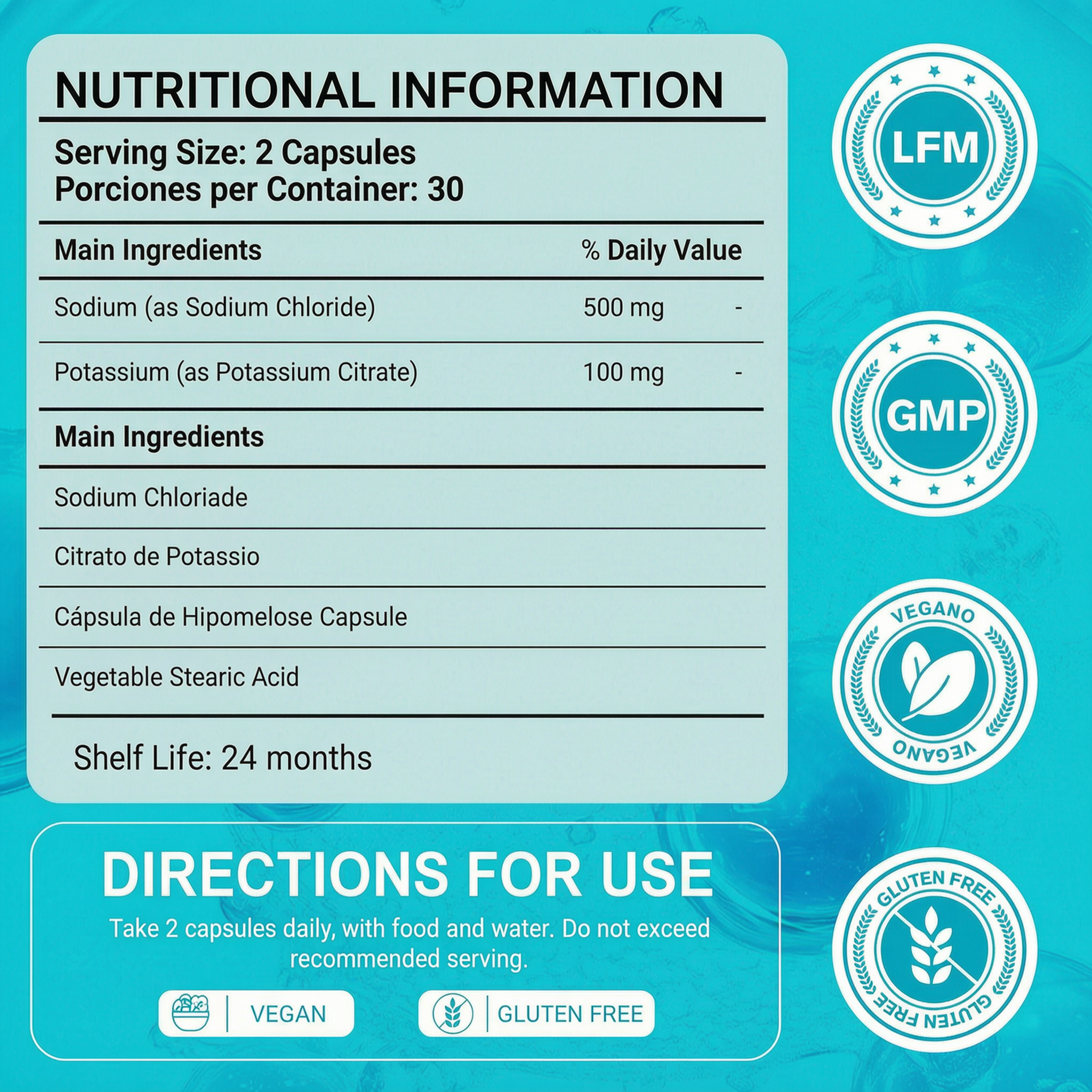 Electrolyte Capsules | 60 Count