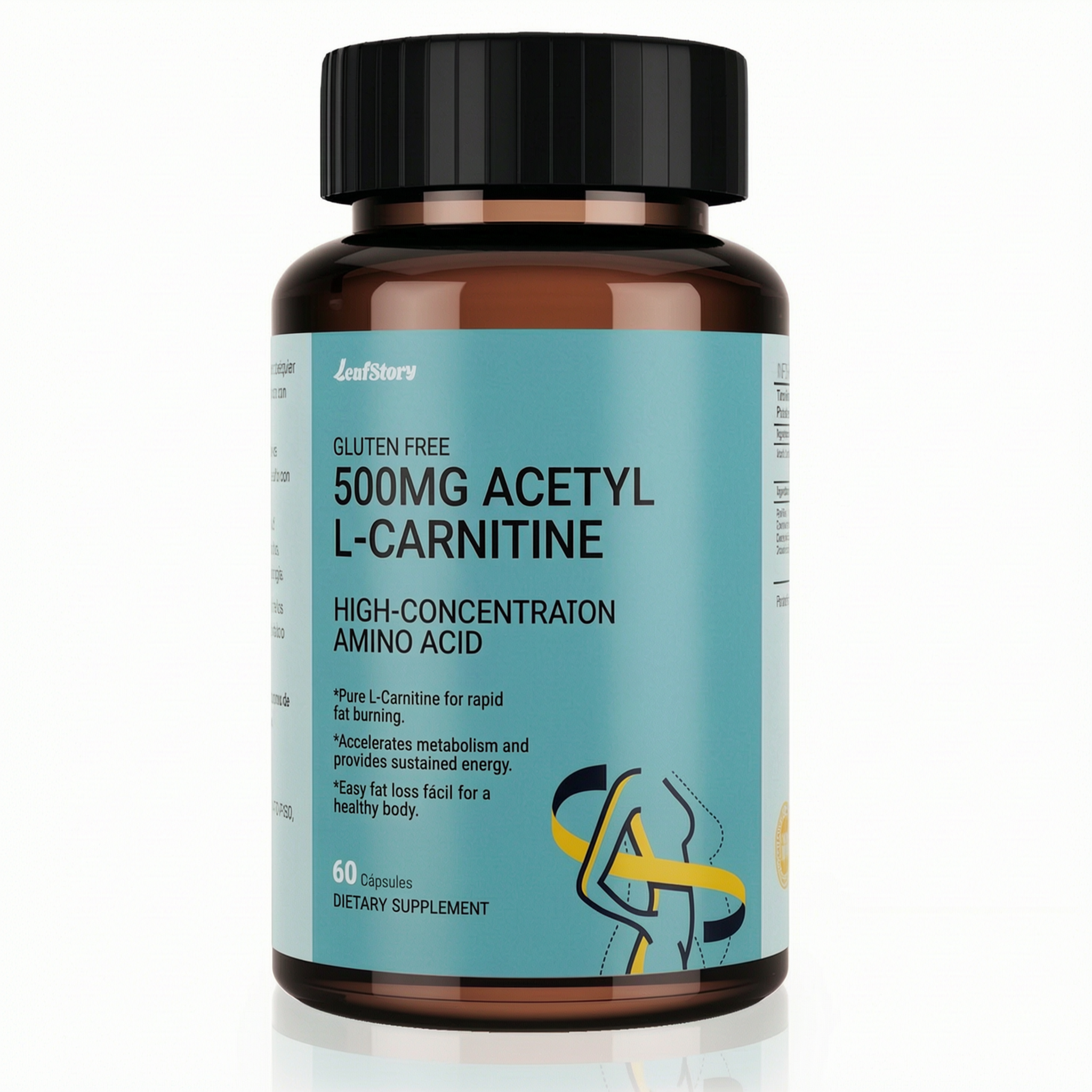 L-Carnitine 500 MG High Potency Amino | 60 Count