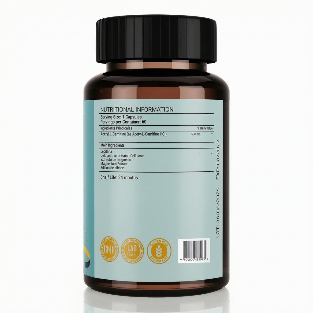 L-Carnitine 500 MG High Potency Amino | 60 Count