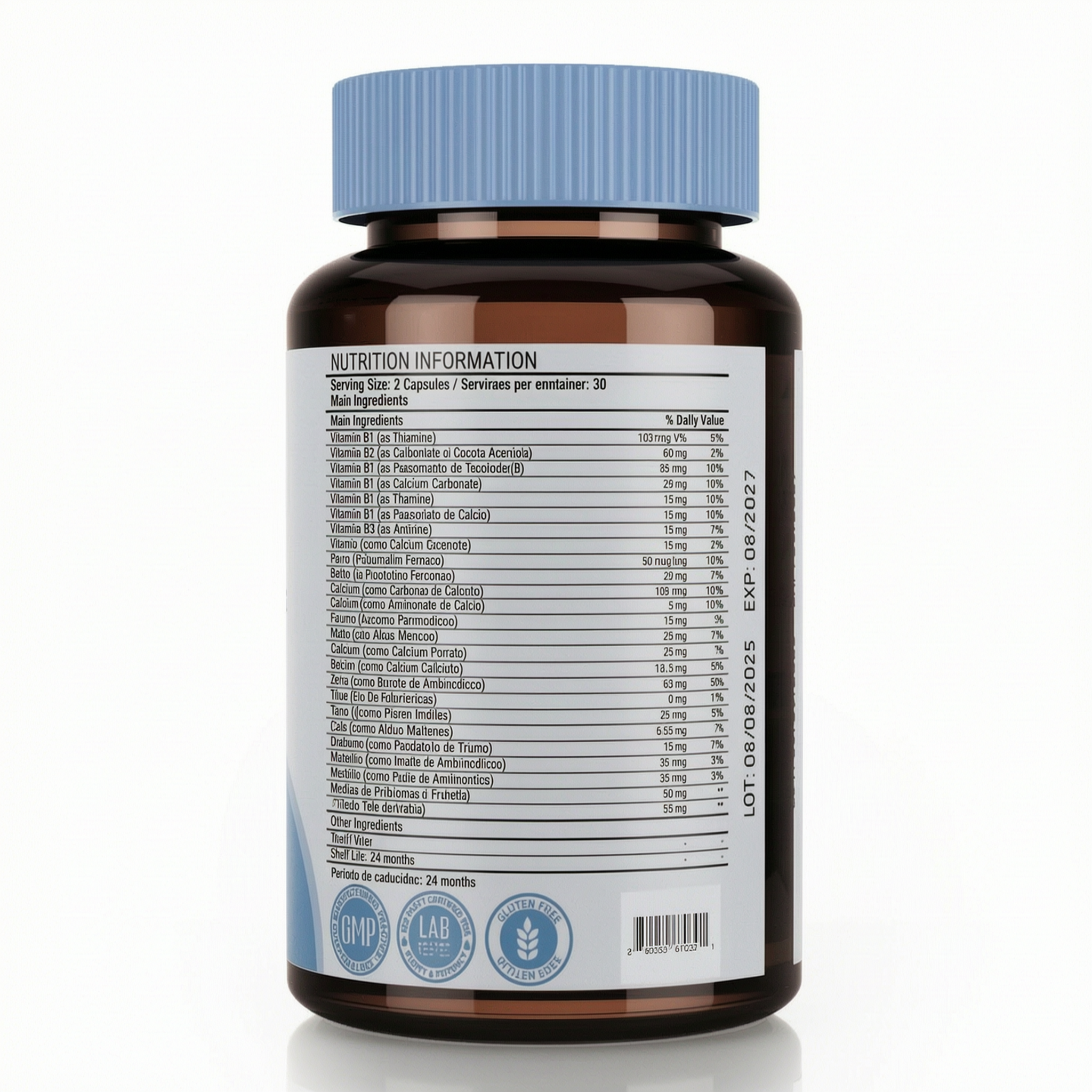 Multivitamin Supplement Daily Vitamins and | 60 Capsules