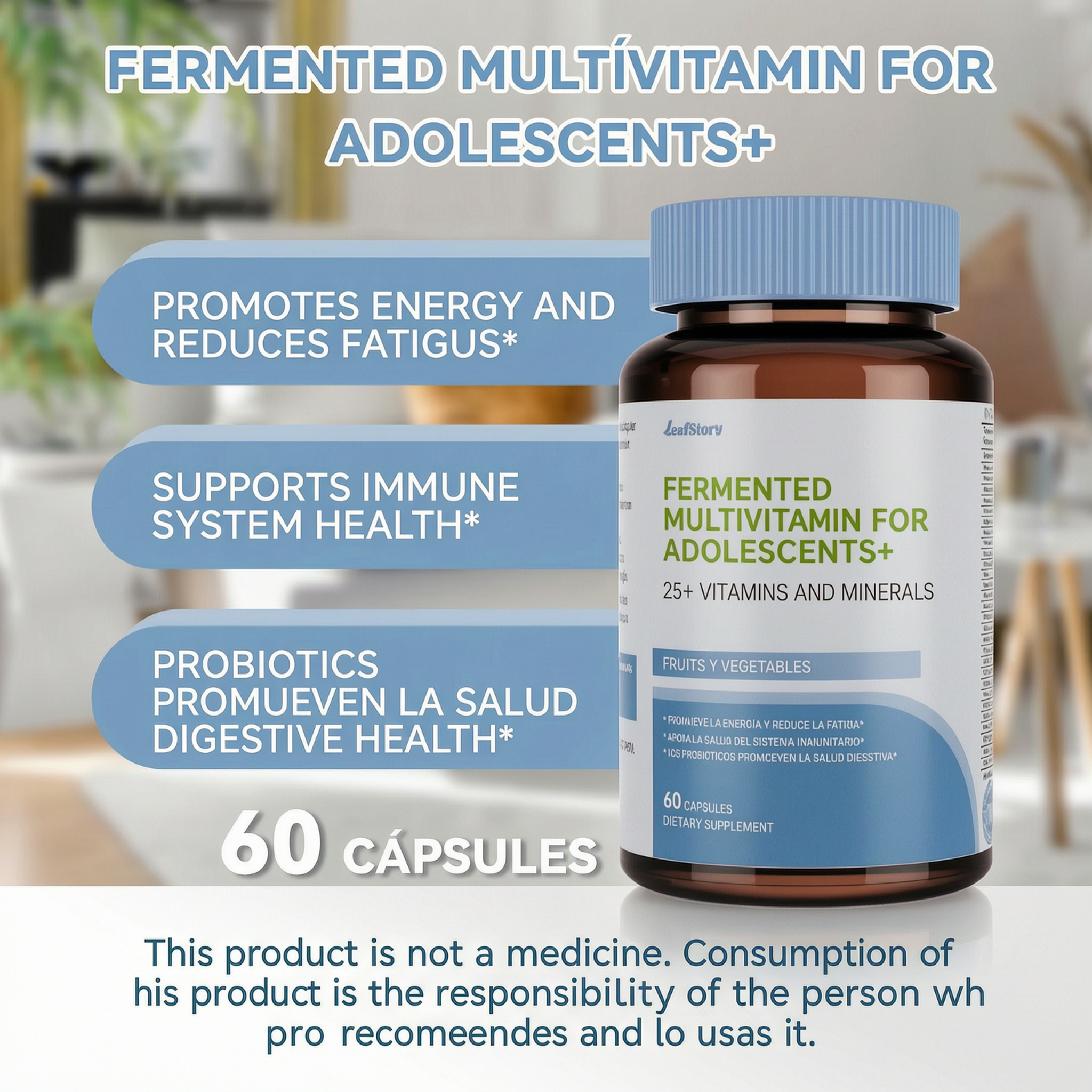 Multivitamin Supplement Daily Vitamins and | 60 Capsules