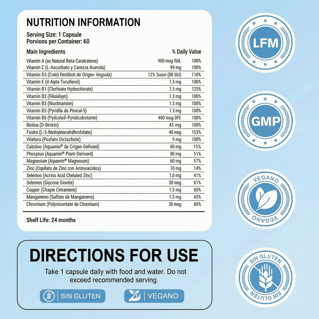 Multivitamin for Women 50+ (Iron Free) | 60 Count