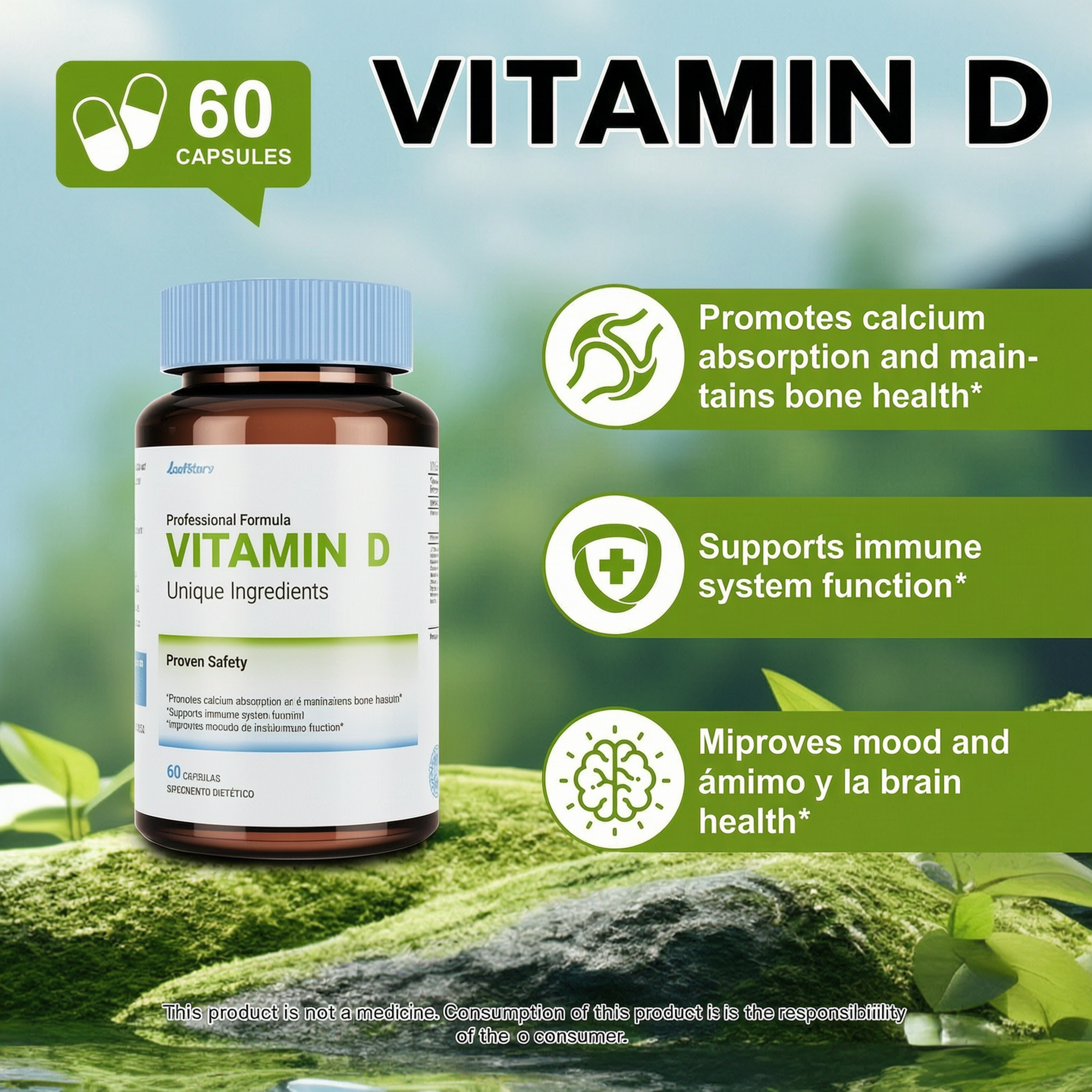 Vintamin D Unique Ingredient (2 Month Supply) | 60 Capsules