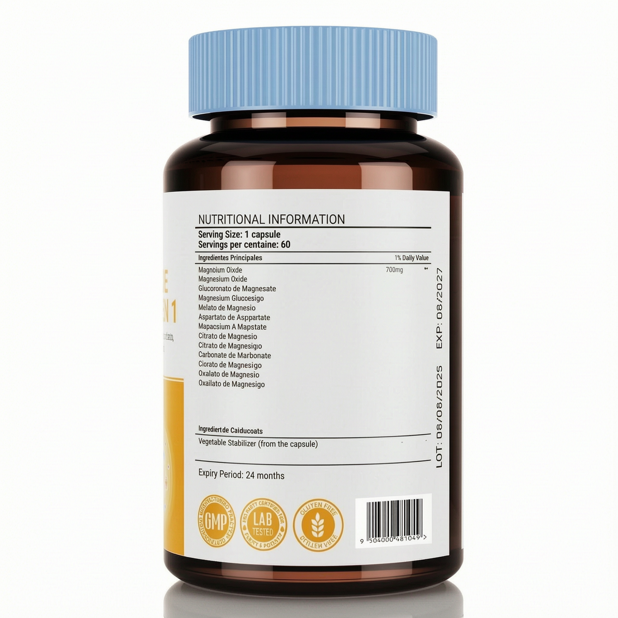 Magnesium Complex 700mg 12 in 1 Magnesium Supplement | 60 Capsules