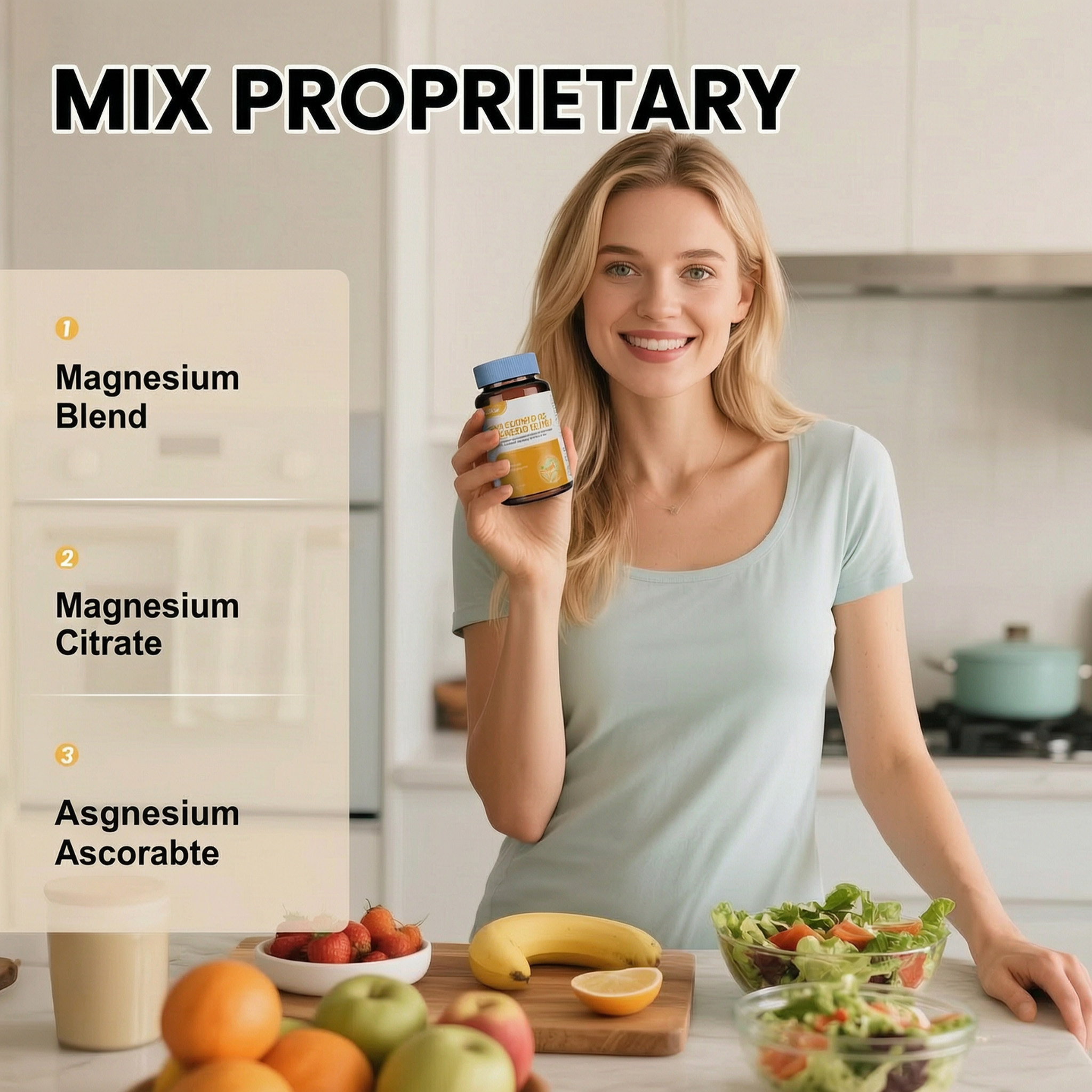 Magnesium Complex 700mg 12 in 1 Magnesium Supplement | 60 Capsules