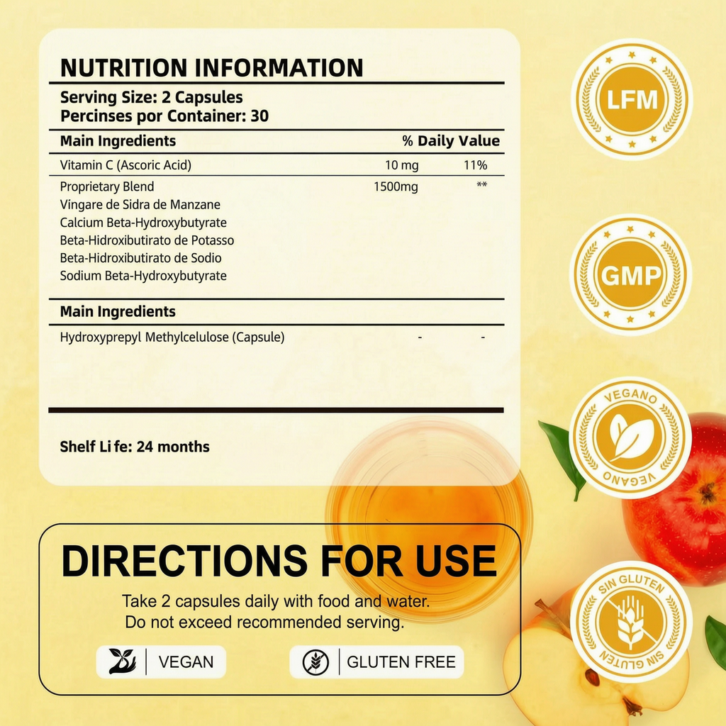 Apple Cider Vinegar+ | 60 Capsules