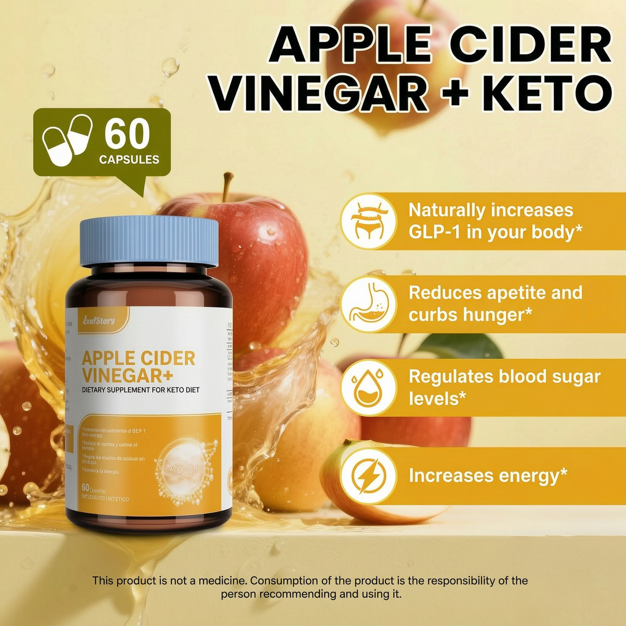 Apple Cider Vinegar+ | 60 Capsules