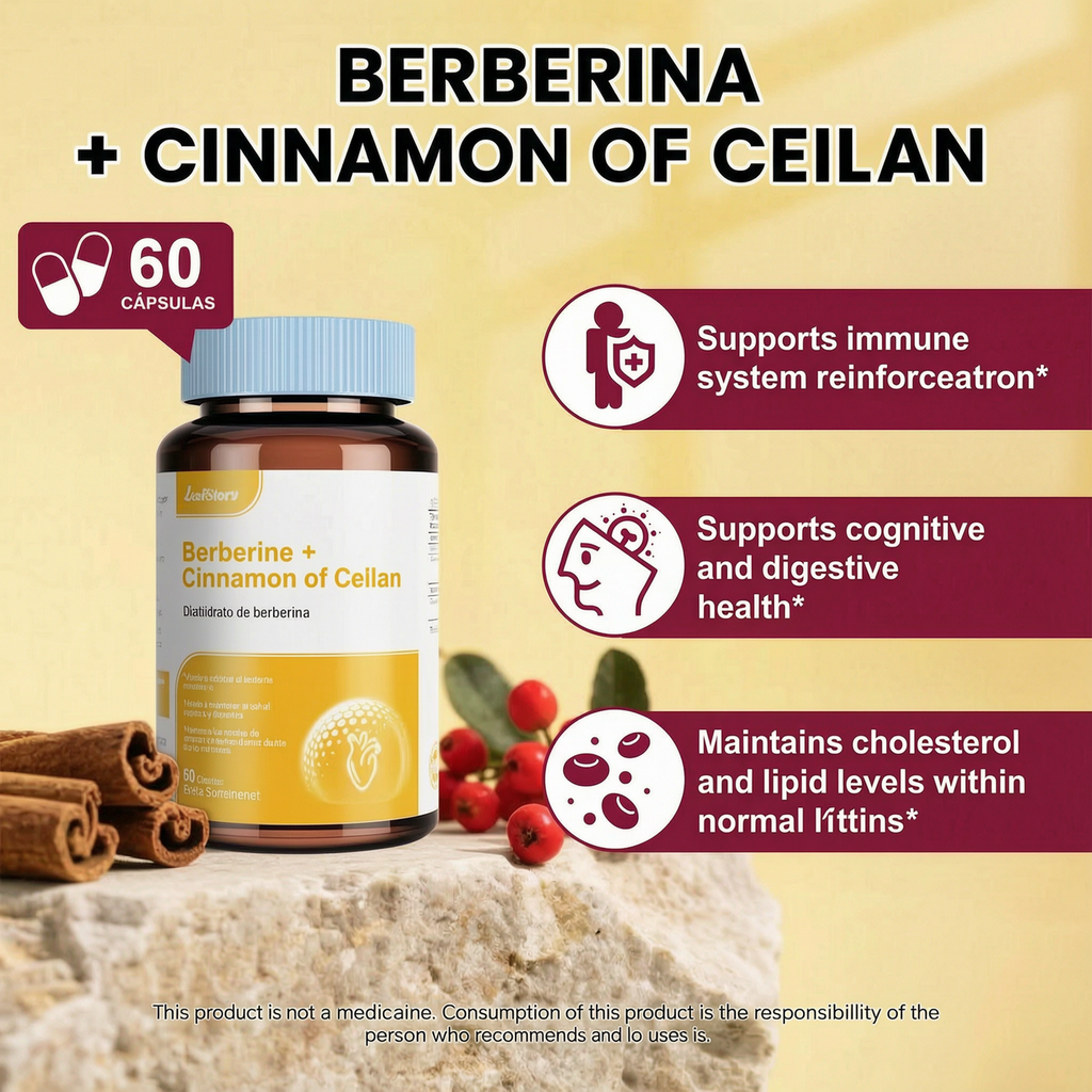 Berberine HCL 1200mg, 60 Capsules