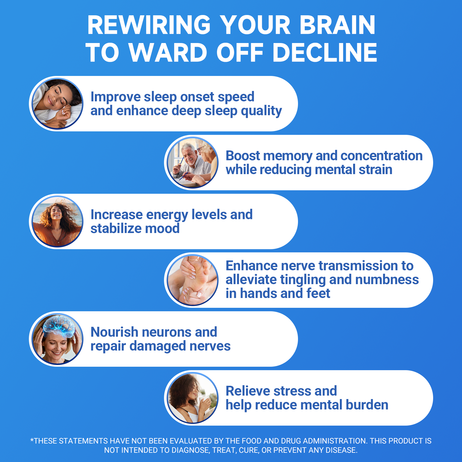 Natural Nootropic Cognitive Support Formula